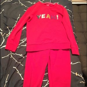 Cat & Jack Hot Pink Outfit Girls Size 10/12